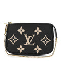 LOUIS VUITTON Empreinte Monogram Giant Mini Pochette Accessories Black