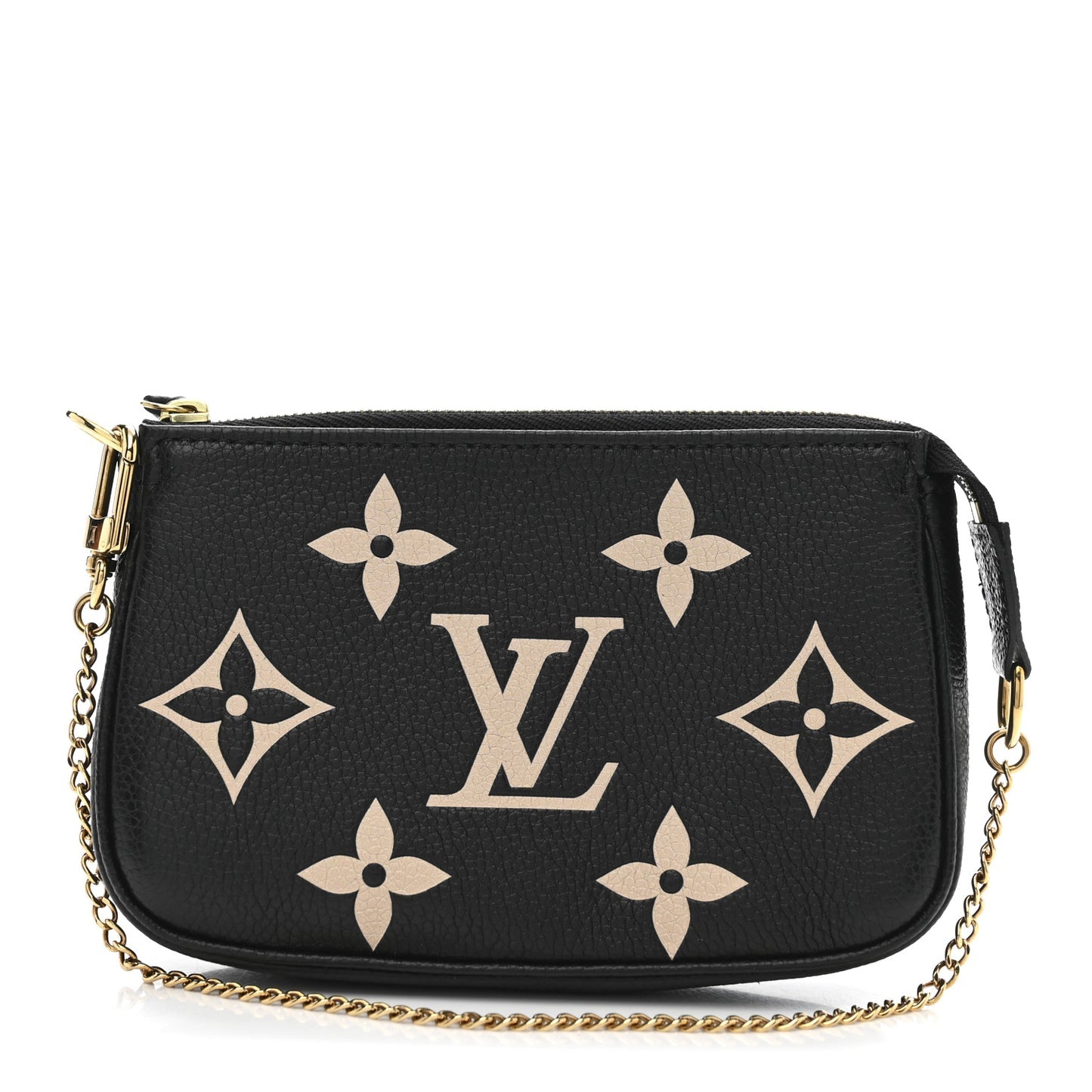 LOUIS VUITTON Empreinte Monogram Giant Mini Pochette Accessories Black