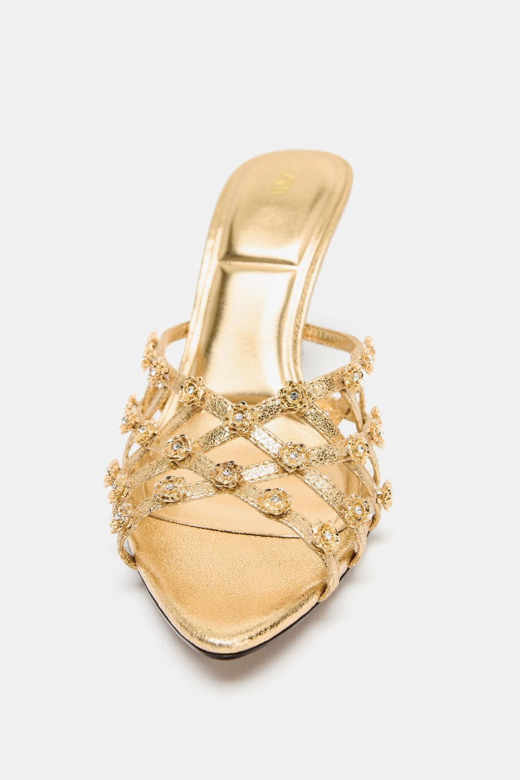SHINNY HEELED SANDALS