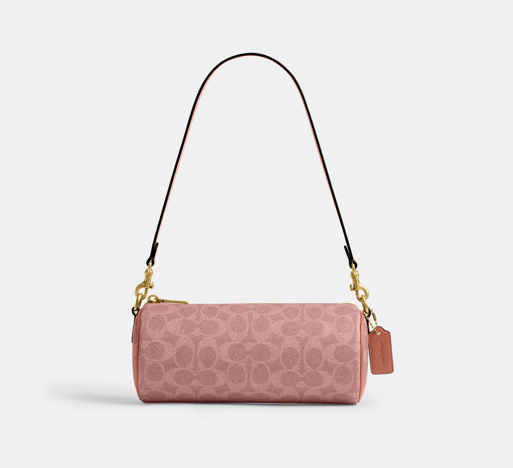 Barrel bag in signature canvas