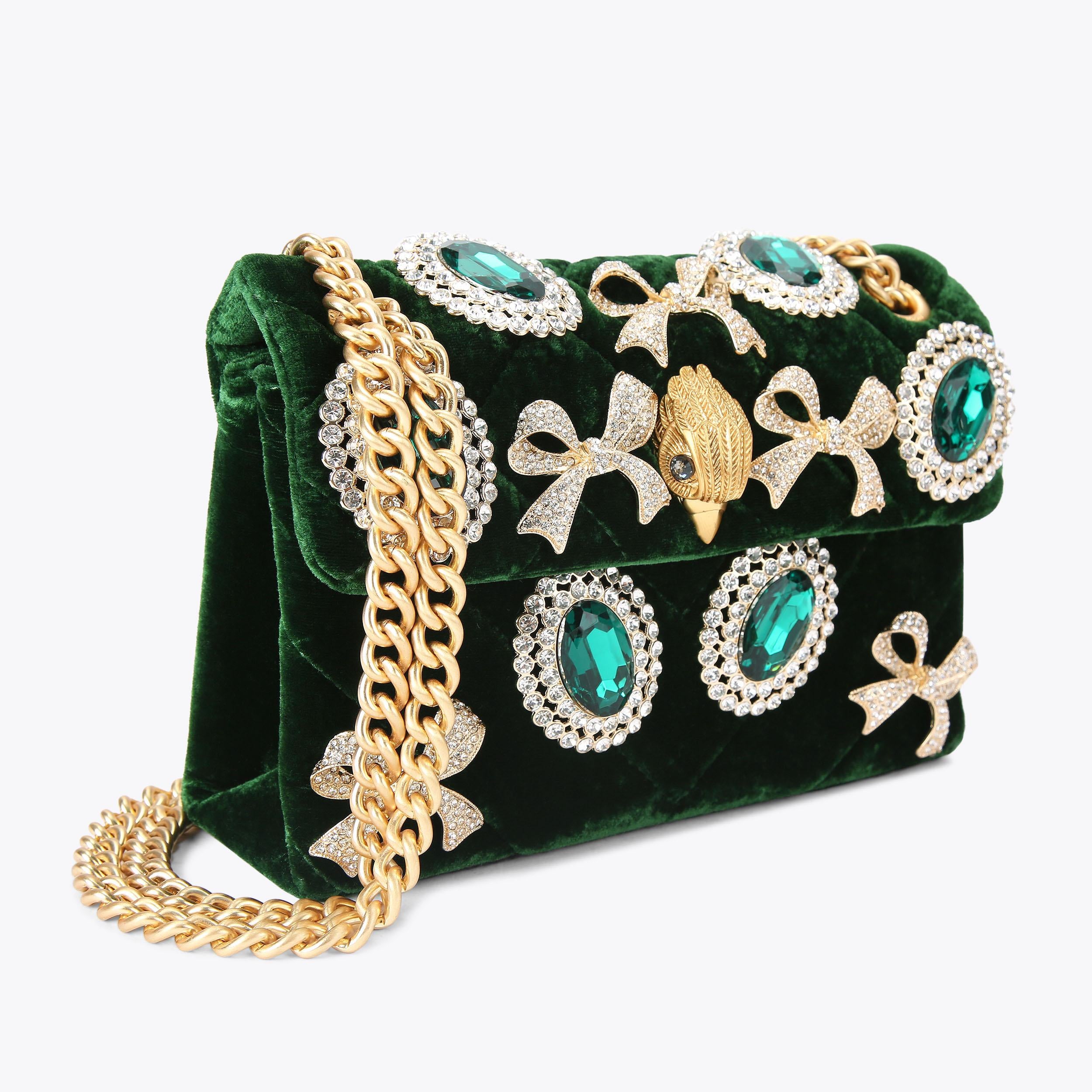 MINI VELVET KENSINGTON BAG