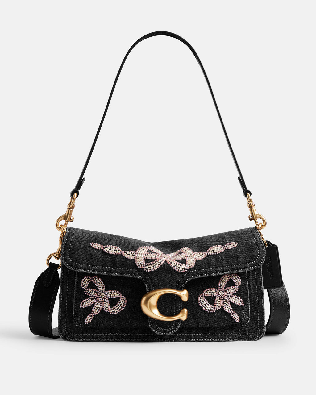 Tabby Shoulder Bag 26 With Beaded Bows