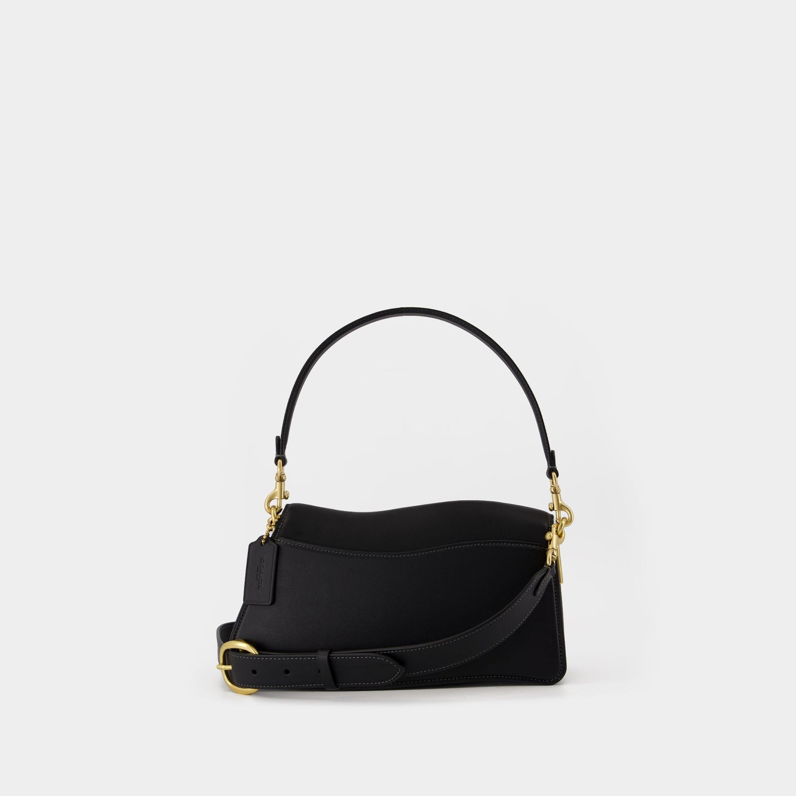 Twisted Tabby Shoulder Coach Bag - Black
