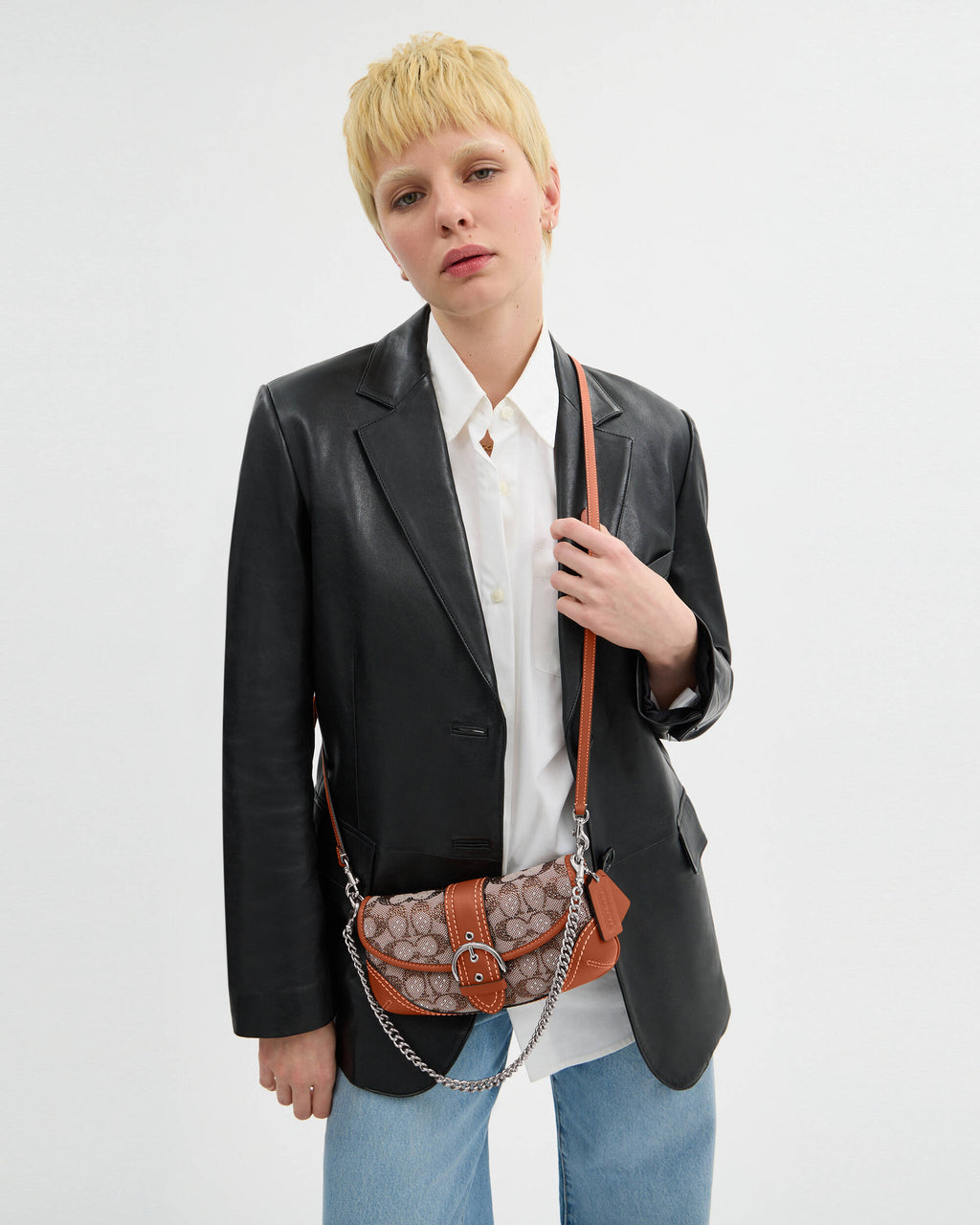 Soho Bag 25 In Crystal Signature Jacquard