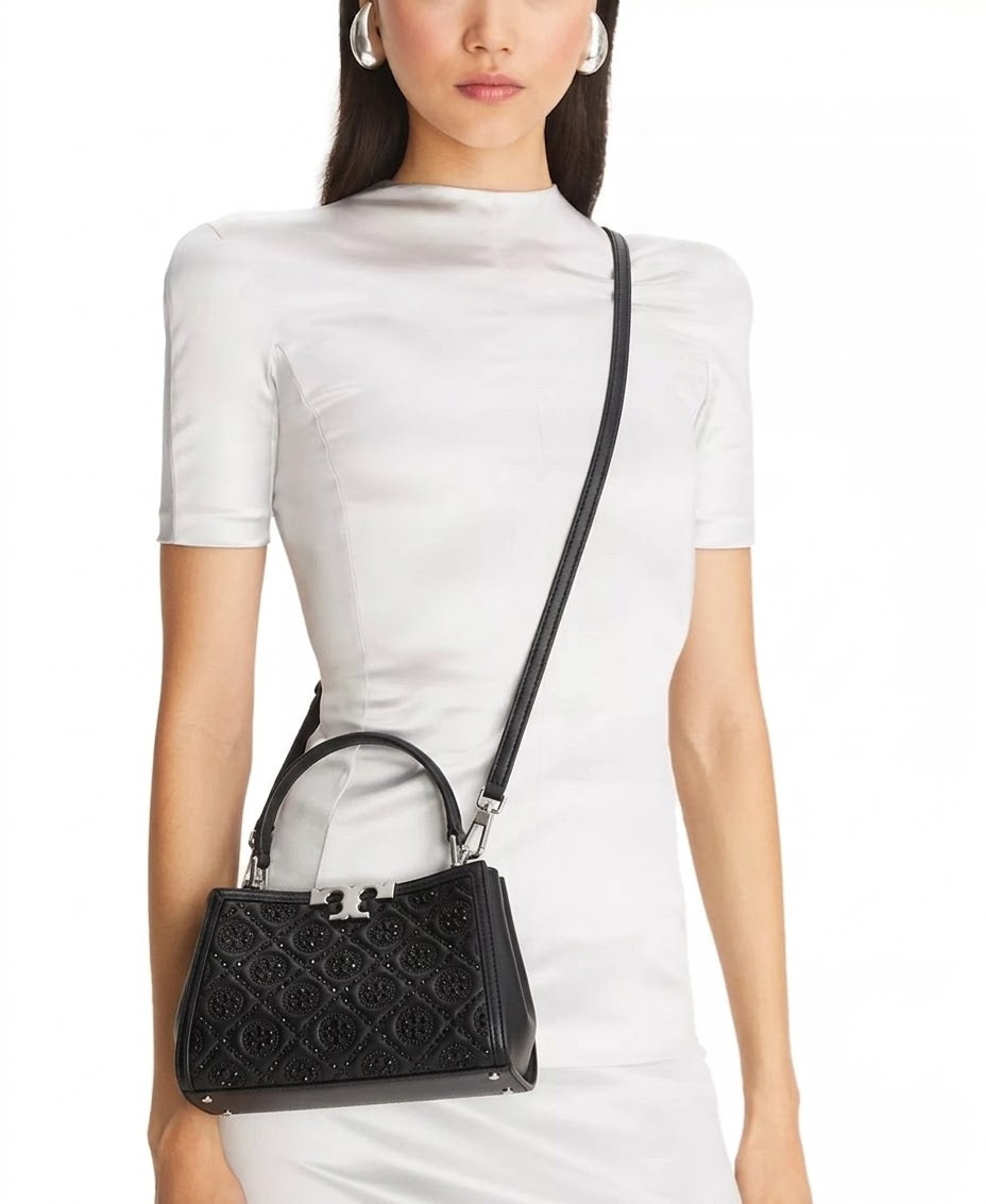 Eleanor T Monogram Top Handle
