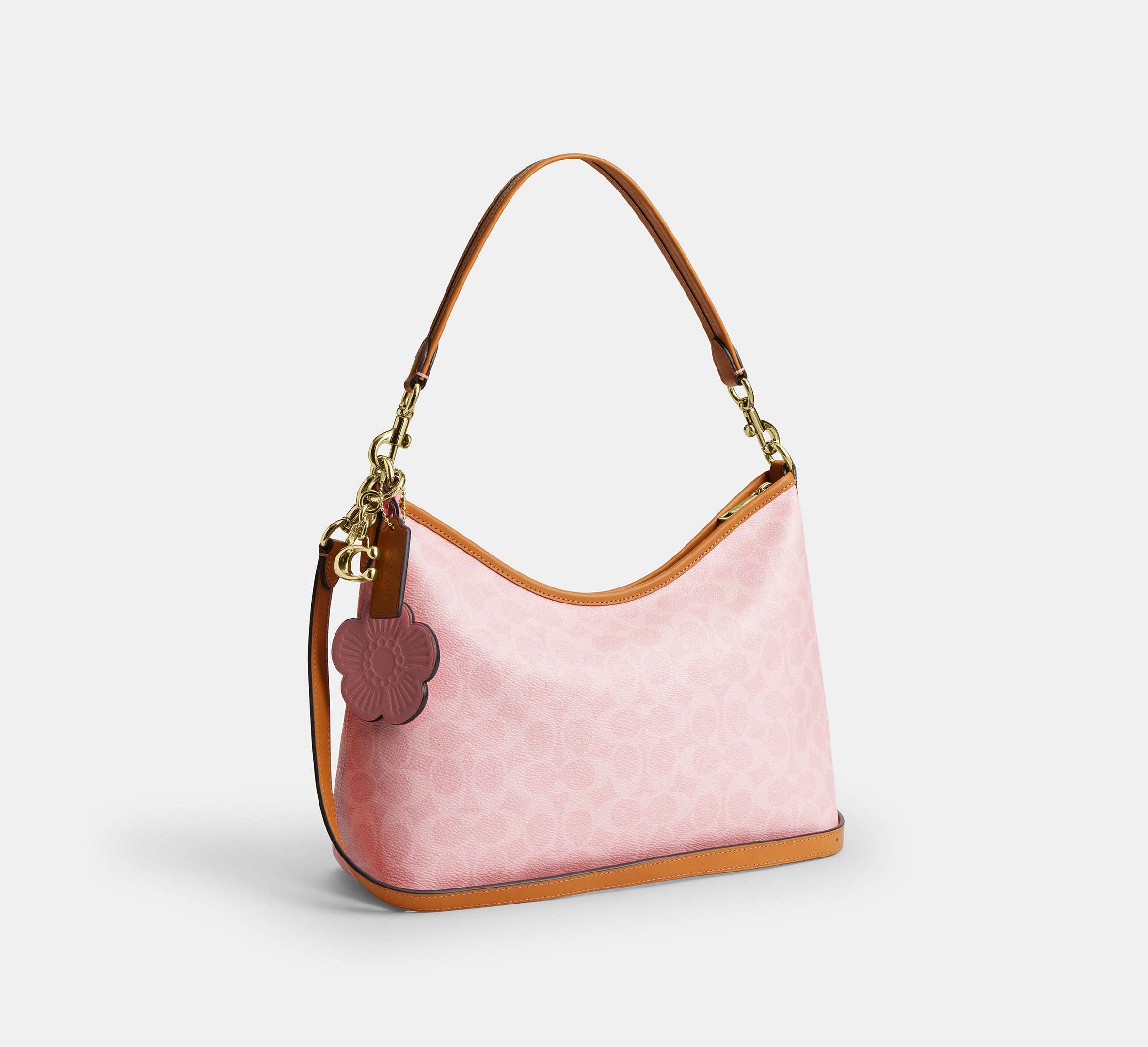 Laurel Shoulder Bag In Signature Canvas With Charms