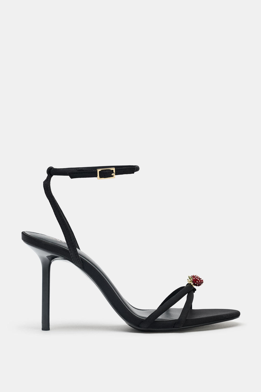 BEADED CROSSOVER STRAP SANDALS