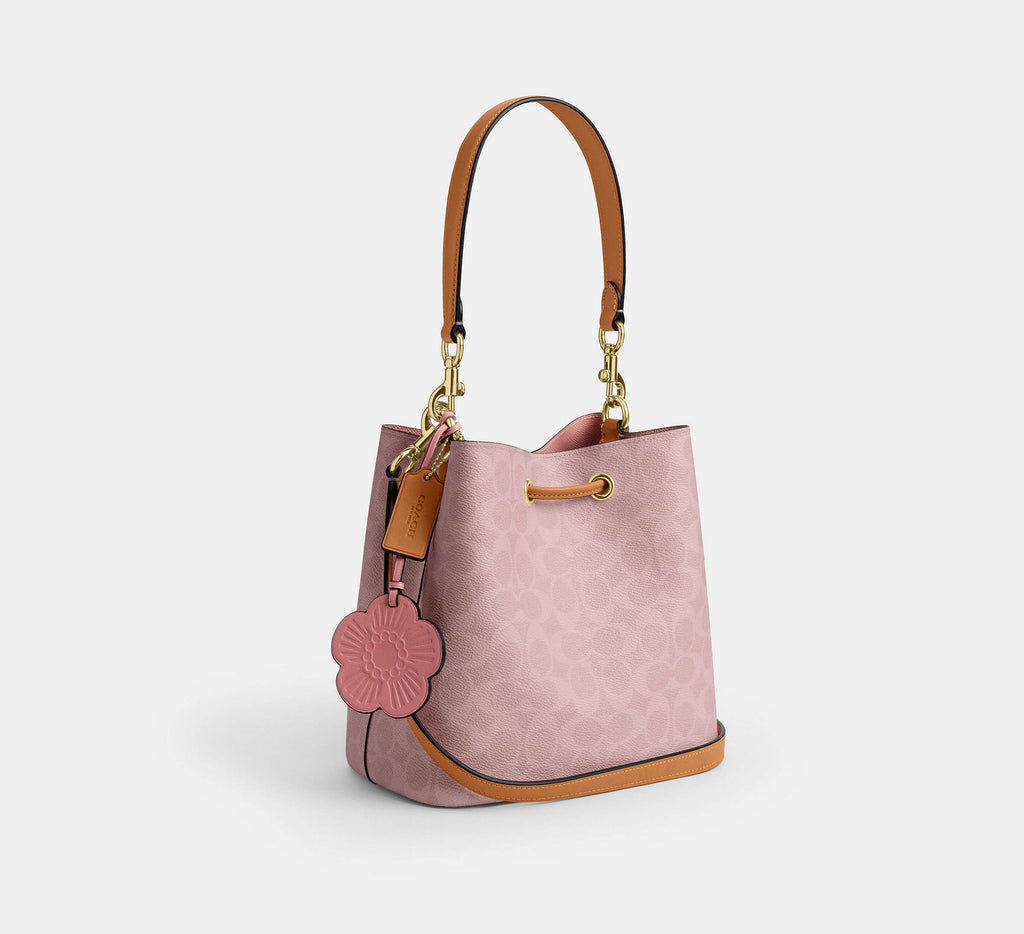Rowan Bucket Bag In Signature Canvas With Charms