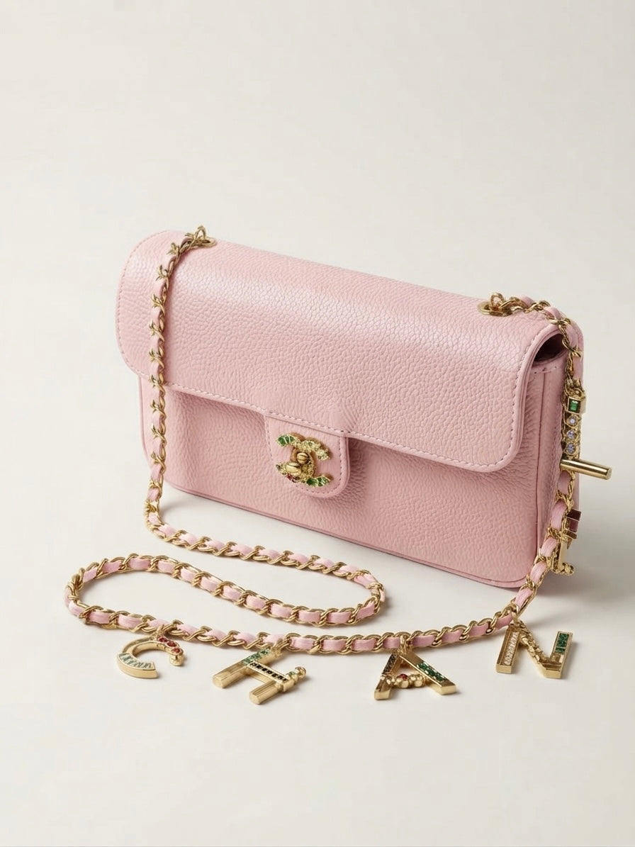Small Souplissimo Maxi Flap with chain