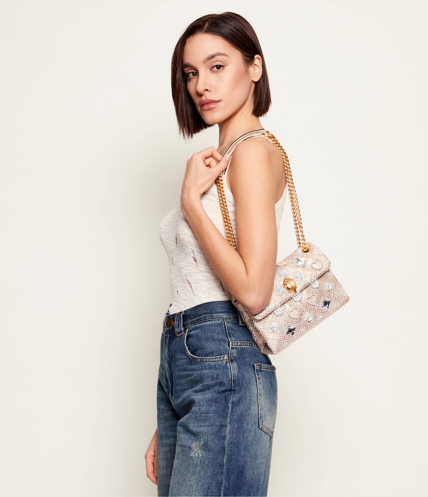 MINI FABRIC KENSINGTON BAG