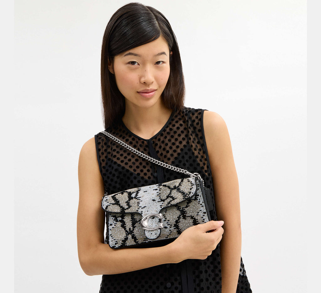 Tabby Shoulder Bag 26 With Snake Stones