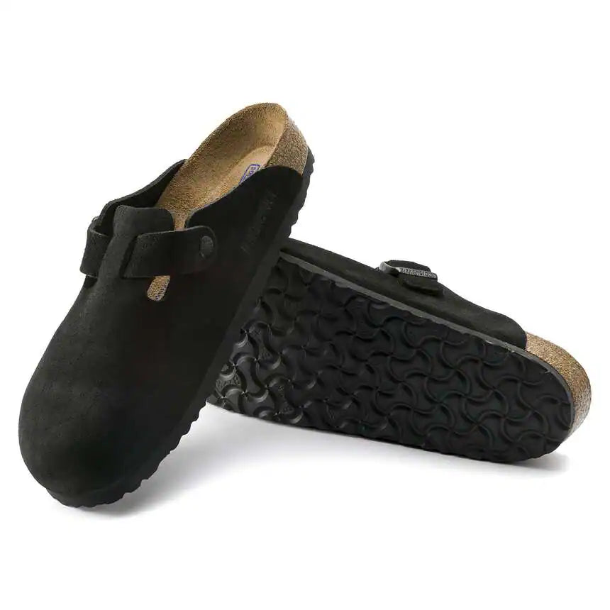 SUEDE BOSTON CLOGS