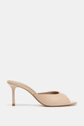 LEATHER HEELED MULES