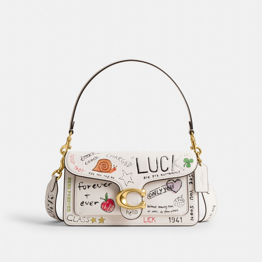 TABBY SHOULDER BAG 26 WITH SKETCH PRINT