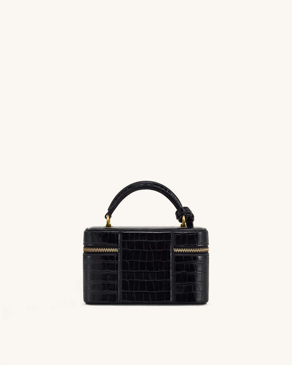 Cleo Woven Texture Box Shape Top Handle Bag