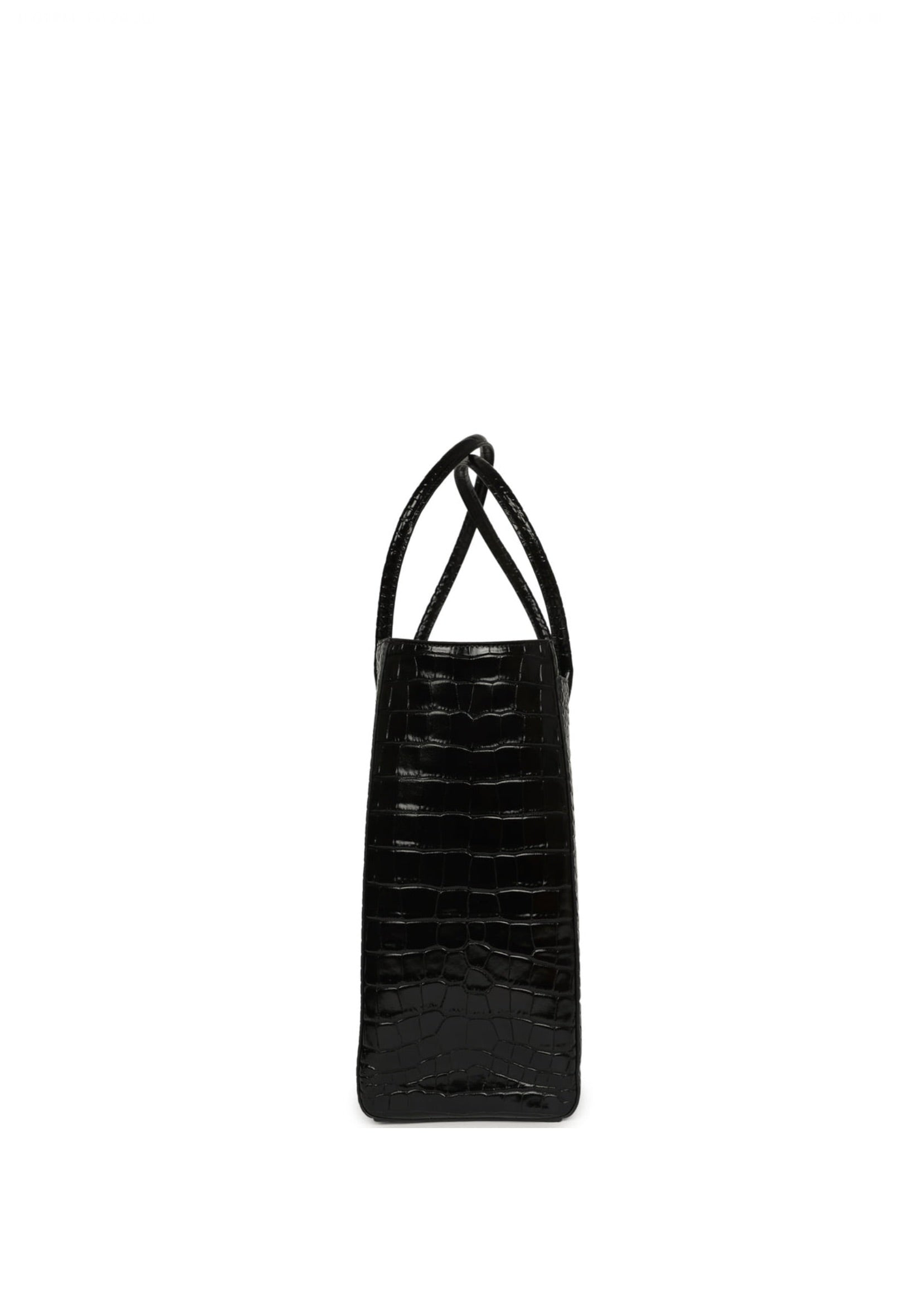 Chanel Large tote Shopping Bag Burgundy Crocodile Embossed