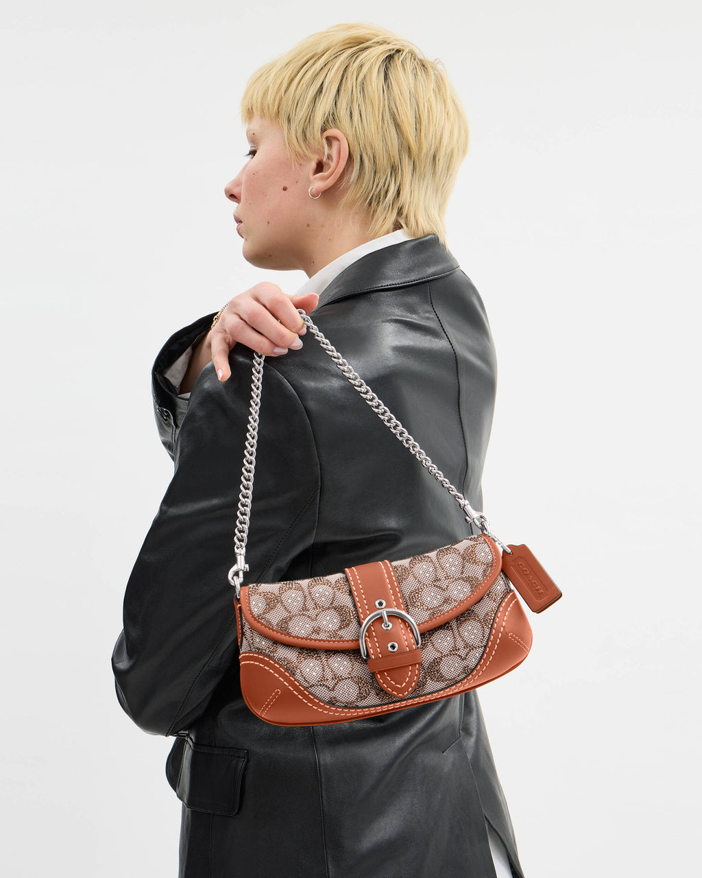 Soho Bag 25 In Crystal Signature Jacquard