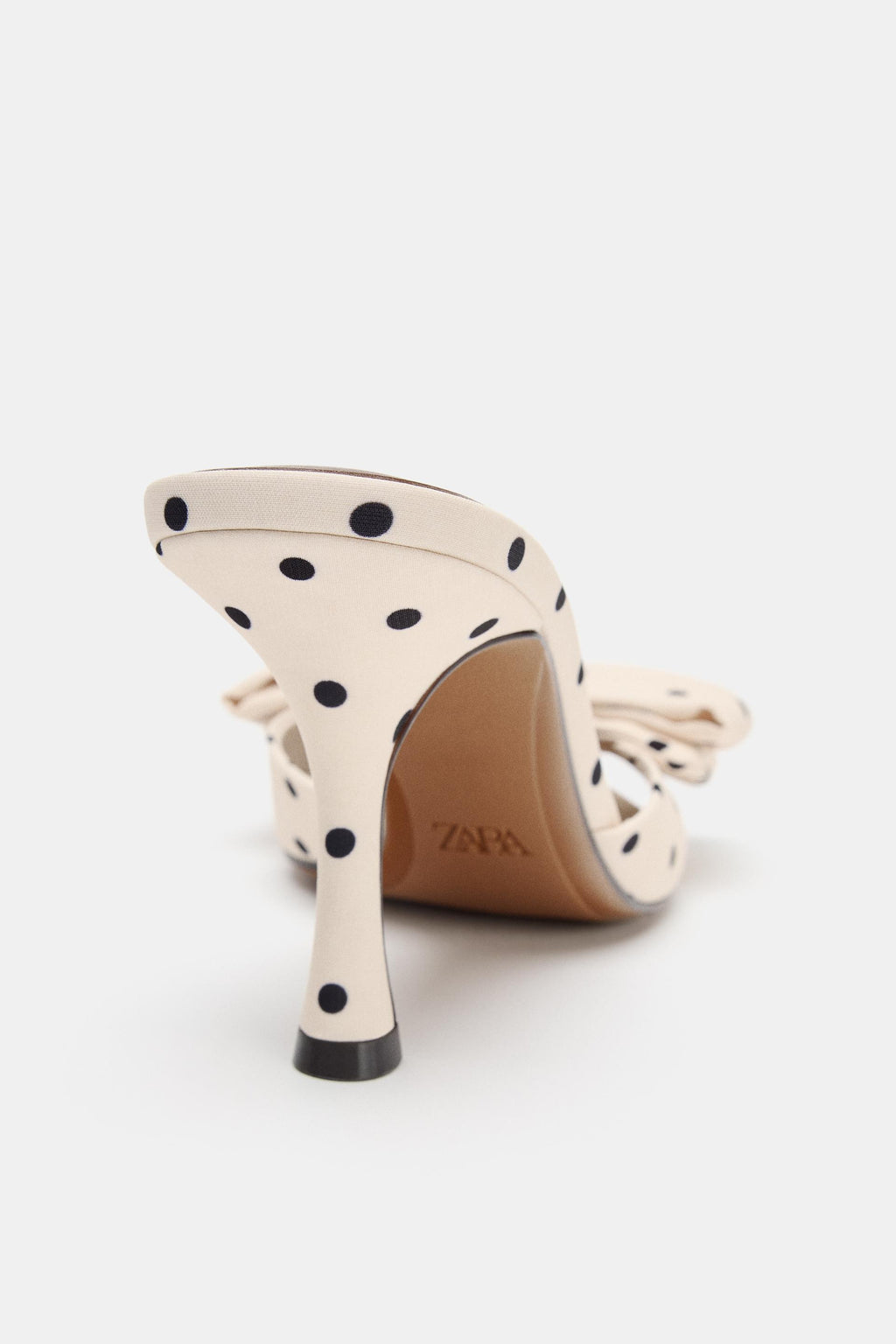 POLKA DOT PRINT SANDALS WITH BOW
