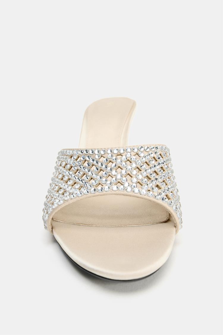 SPARKLY HEELED SANDALS