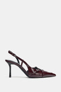 ZARA BURGUNDY CHERRY HEELS