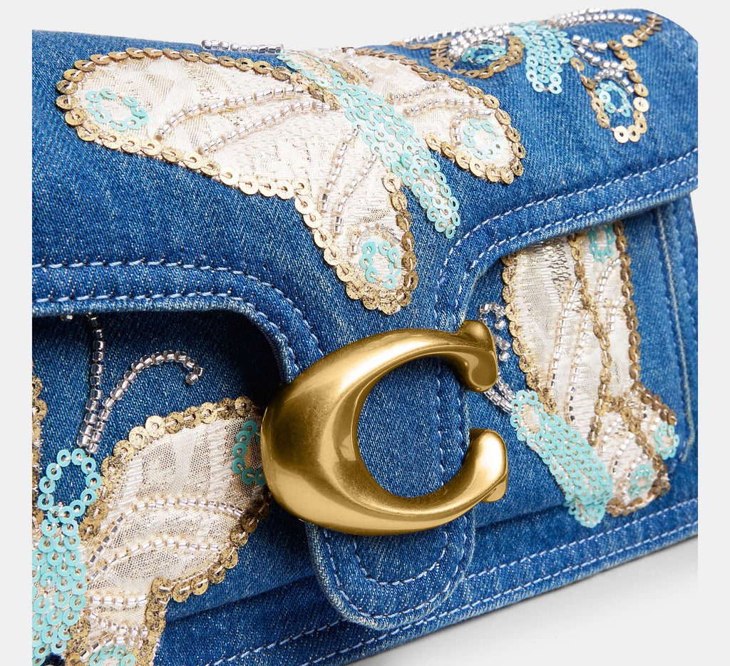 Tabby Shoulder Bag 26 With Butterfly Embellishment