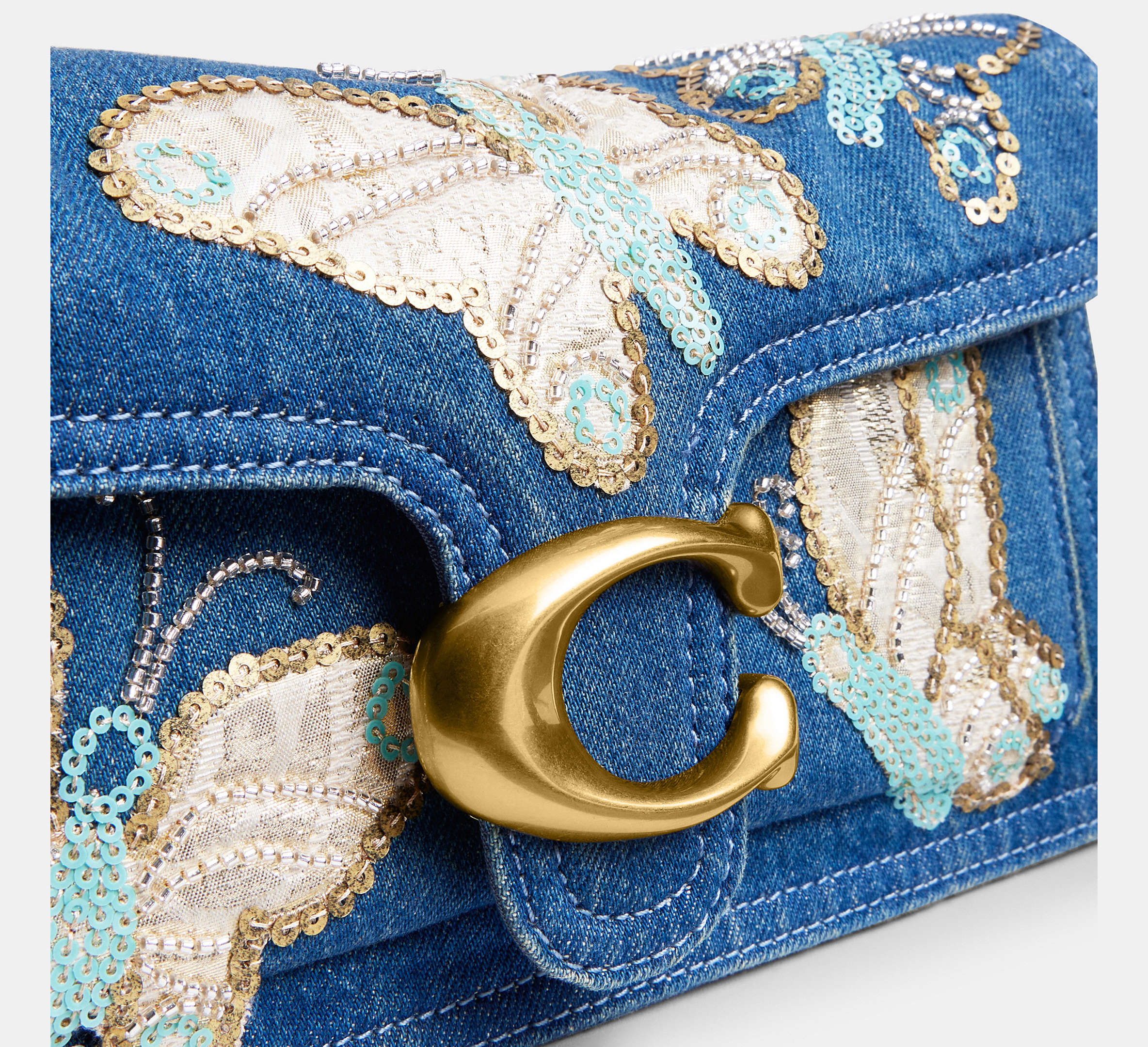 Tabby Shoulder Bag 26 With Butterfly Embellishment