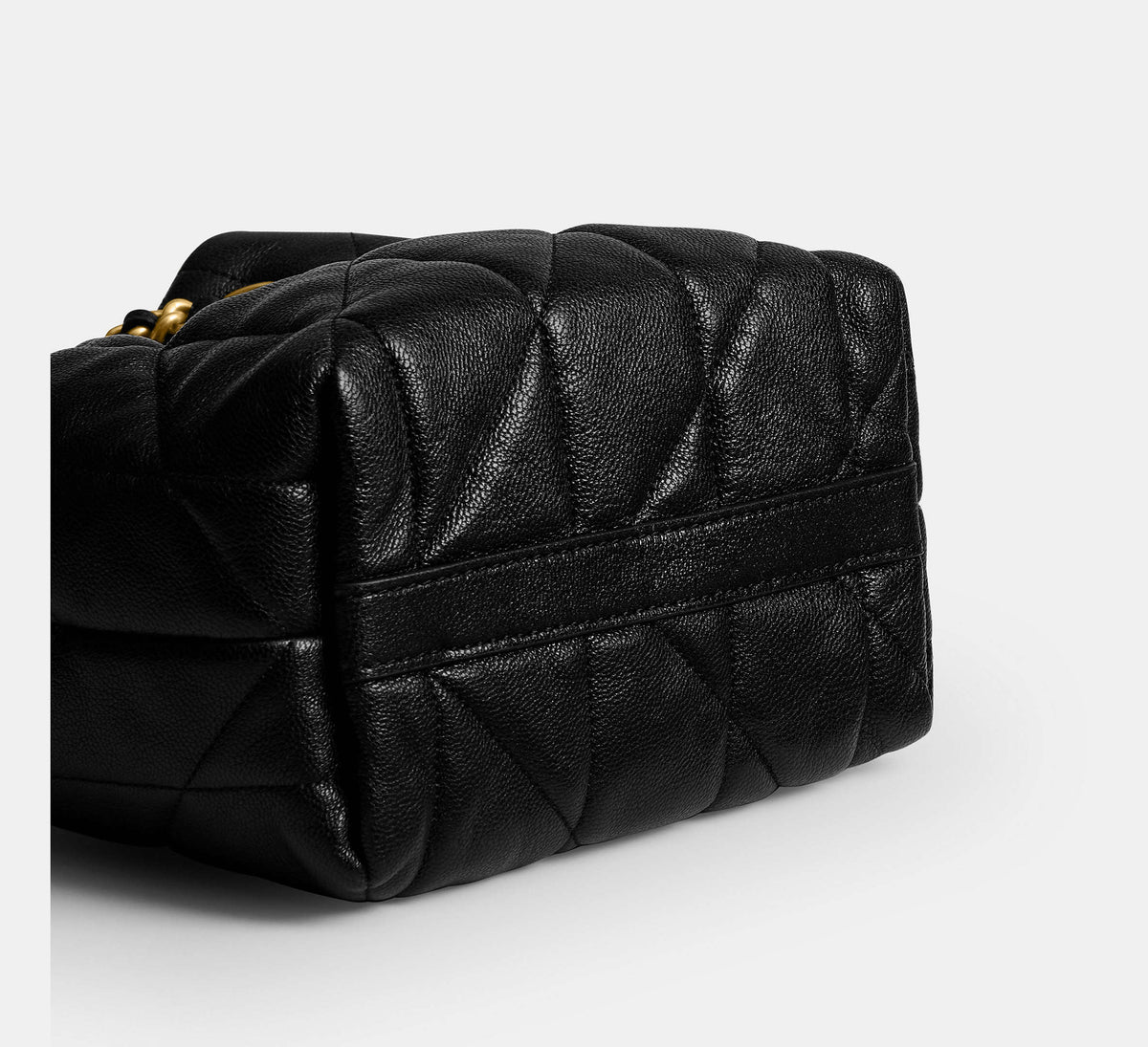 Jade Drawstring Bag With Quilting