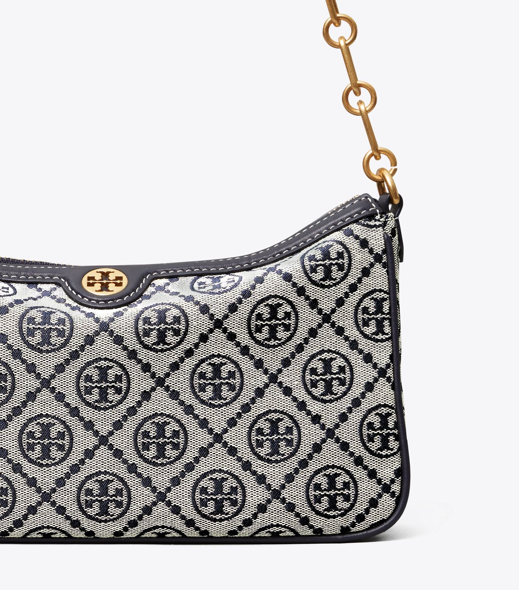 T MONOGRAM JACQUARD STUDIO BAG
