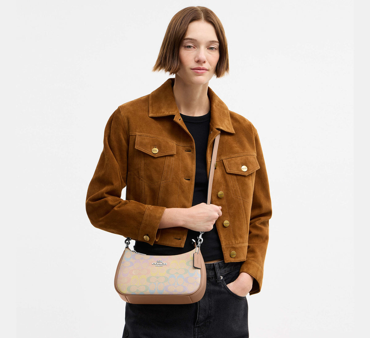 Teri Shoulder Bag In Signature Canvas