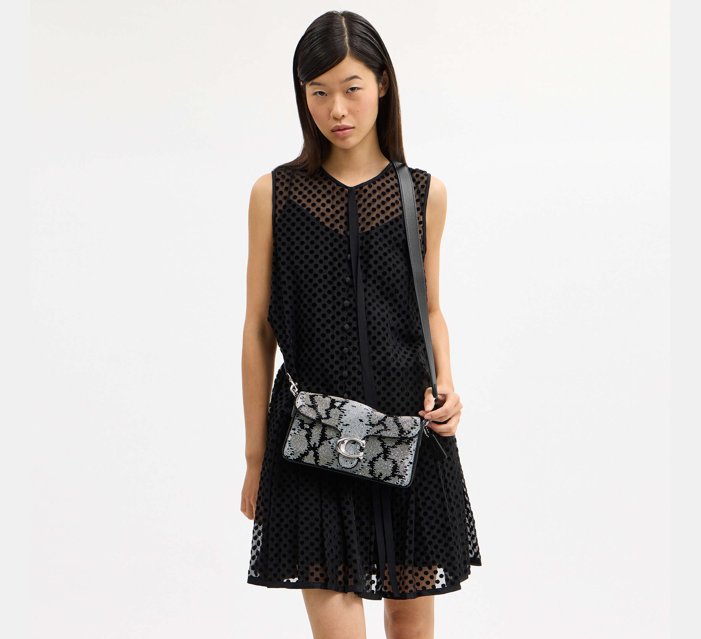 Tabby Shoulder Bag 26 With Snake Stones