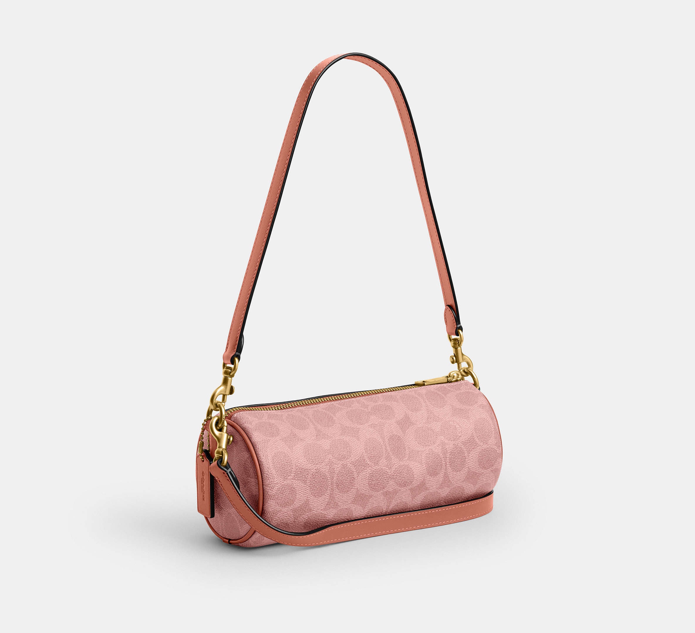 Barrel bag in signature canvas