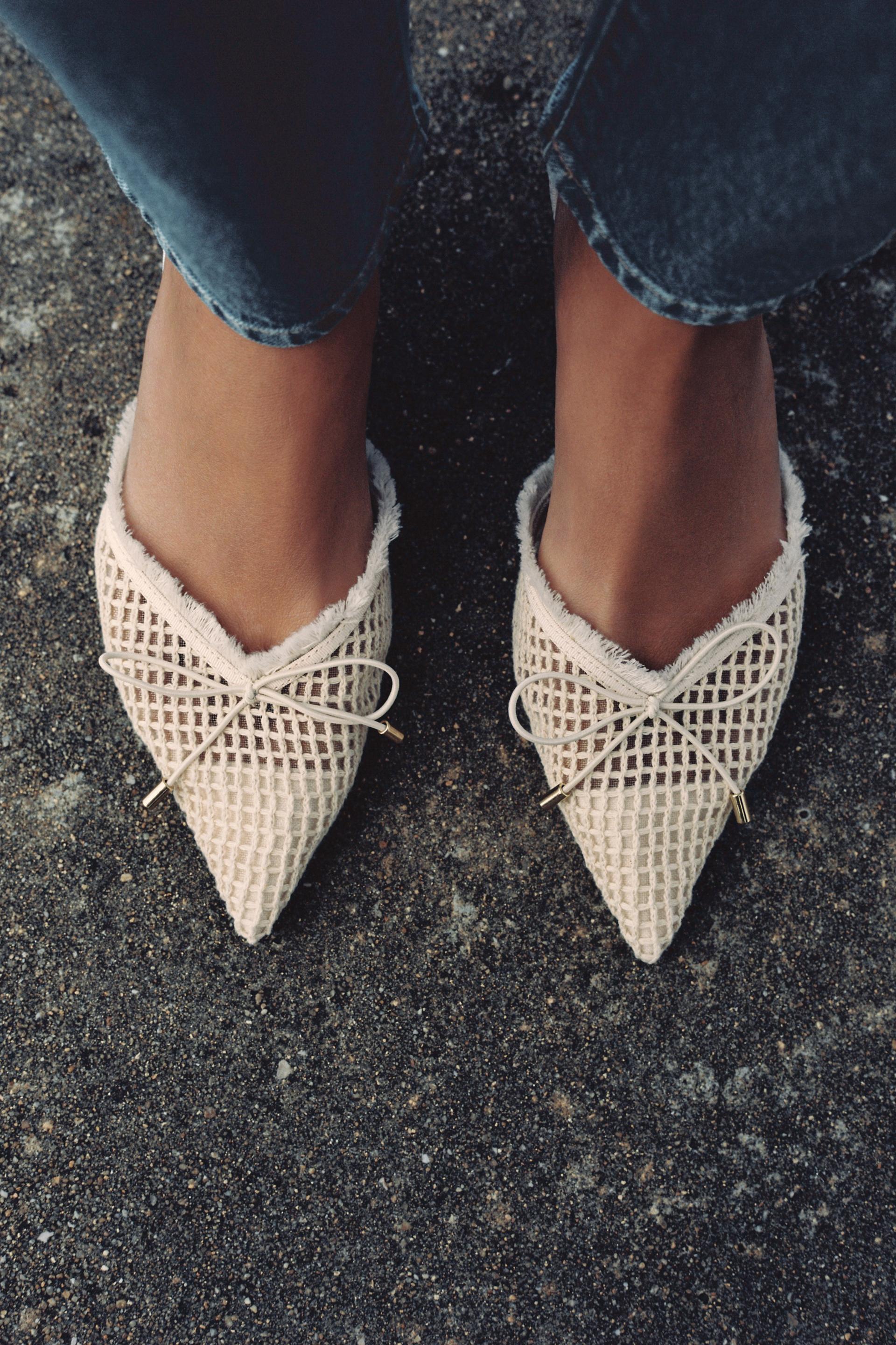 BOW SLINGBACK SHOES