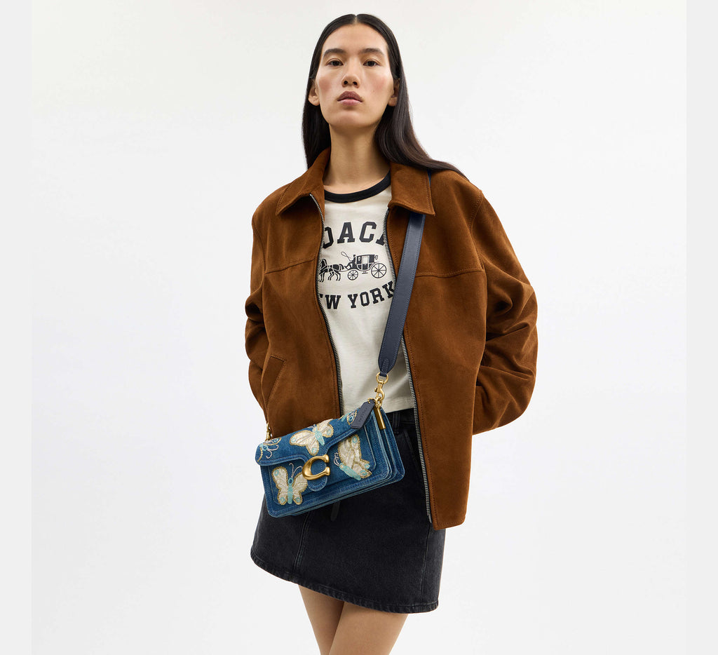 Tabby Shoulder Bag 26 With Butterfly Embellishment