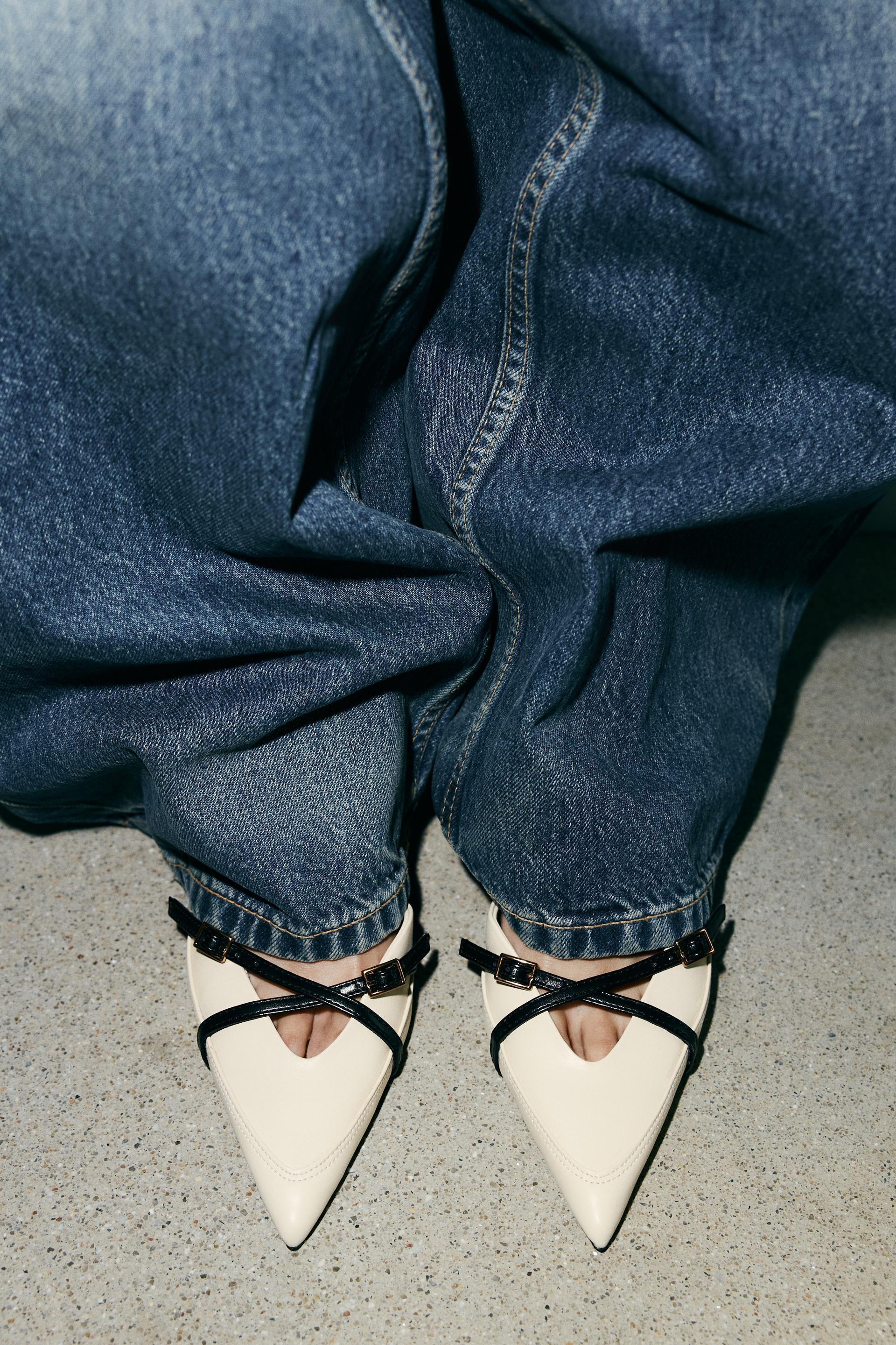 ZARA STRAPPY BUCKLED HEELS