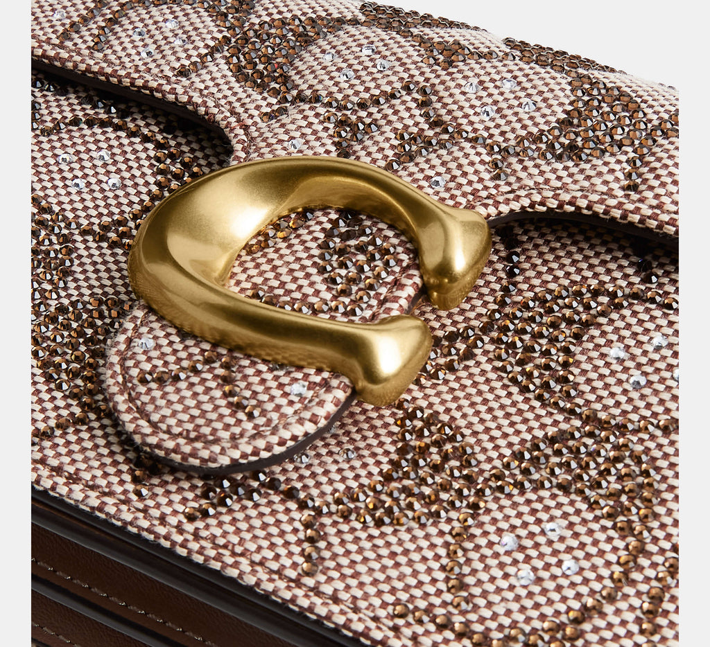 Soft Tabby Shoulder Bag 20 In Crystal Signature Jacquard