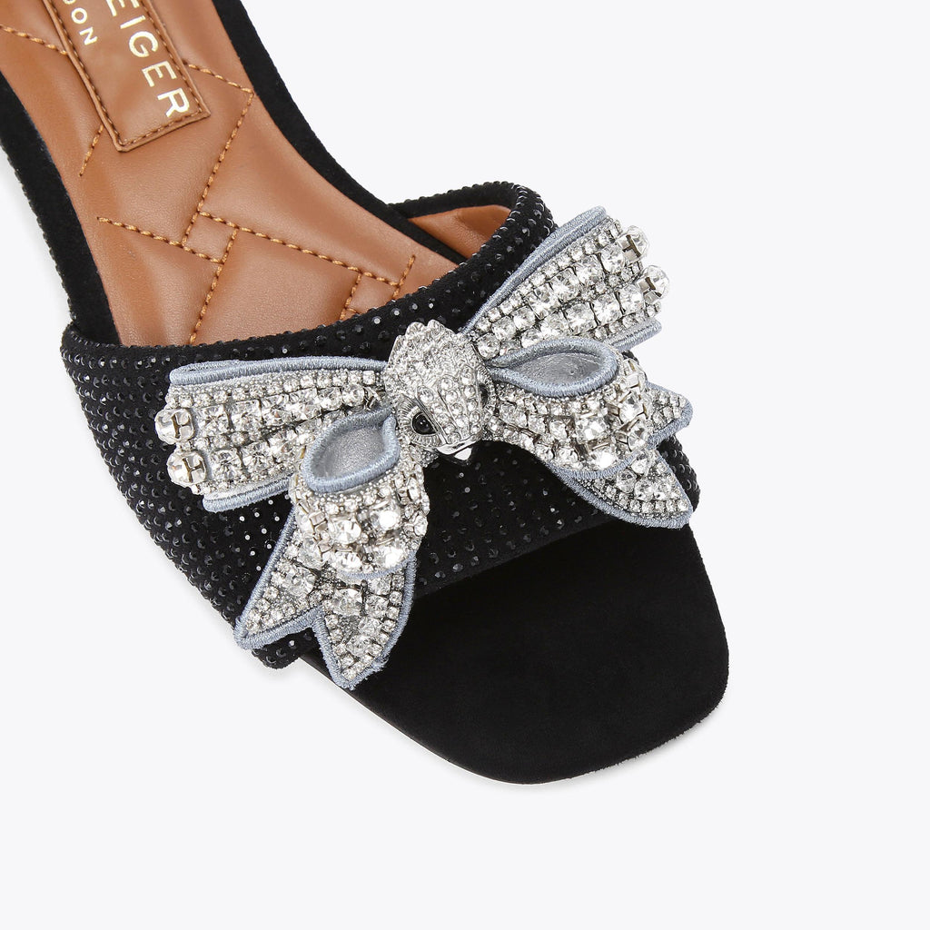 KENSINGTON BOW FLAT SANDAL