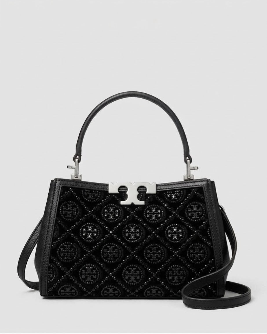 Eleanor T Monogram Top Handle