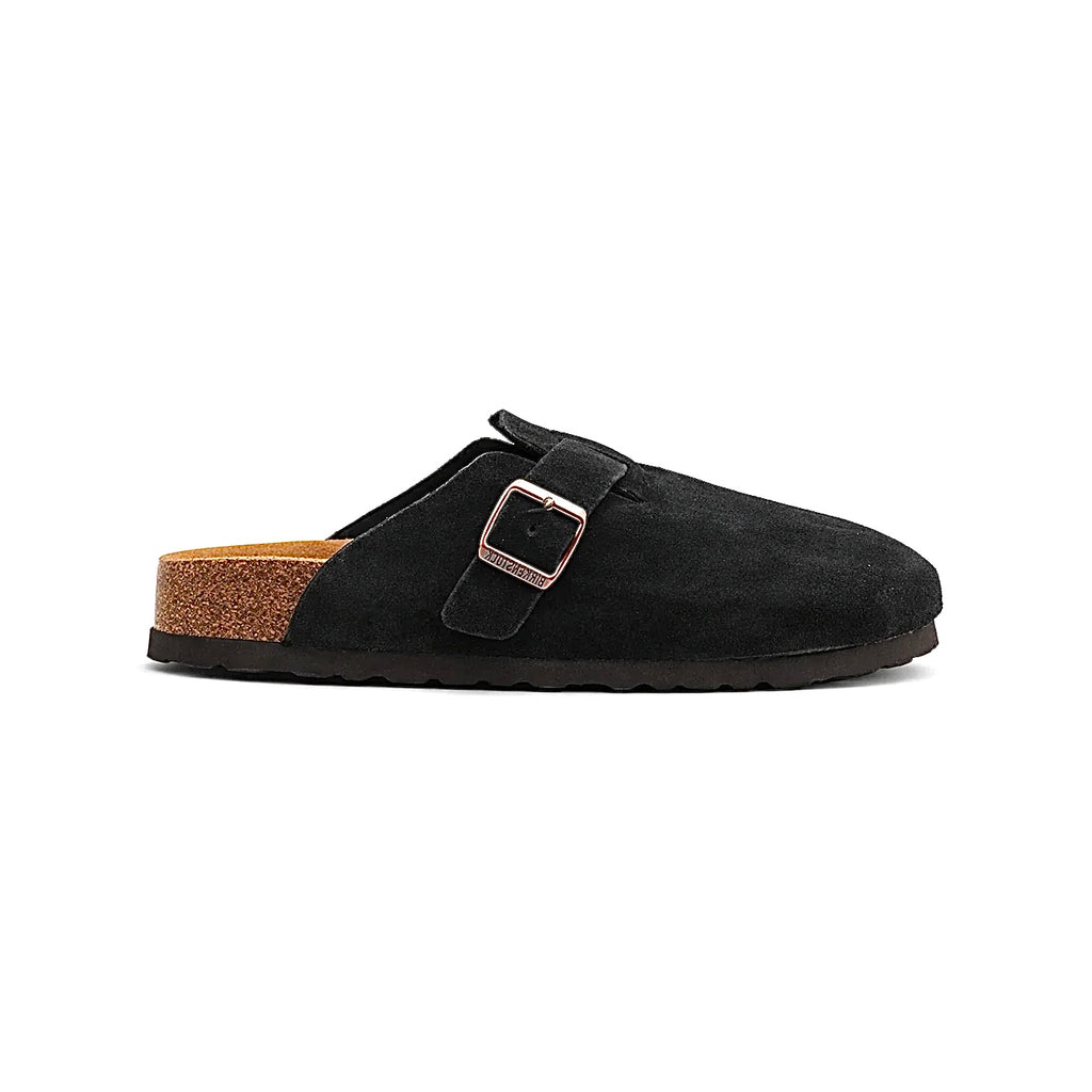 SUEDE BOSTON CLOGS