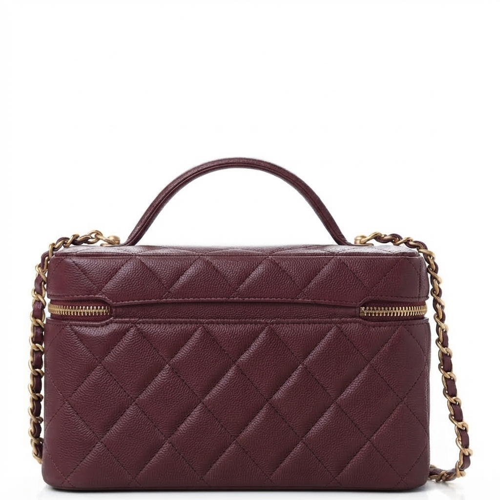 Top Handle Long Vanity Case with Chain