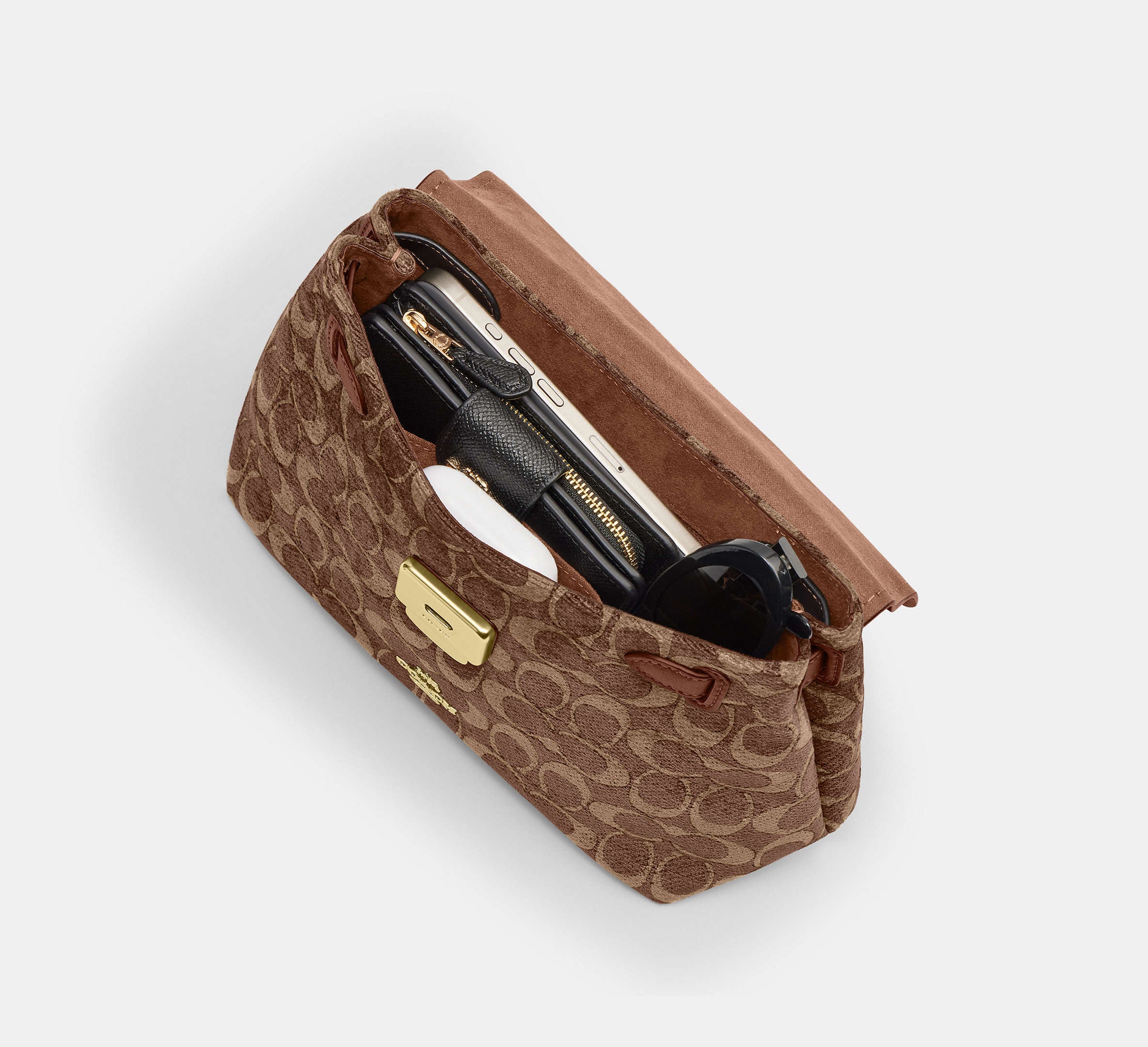 Emory Top Handle Bag In Signature Chenille