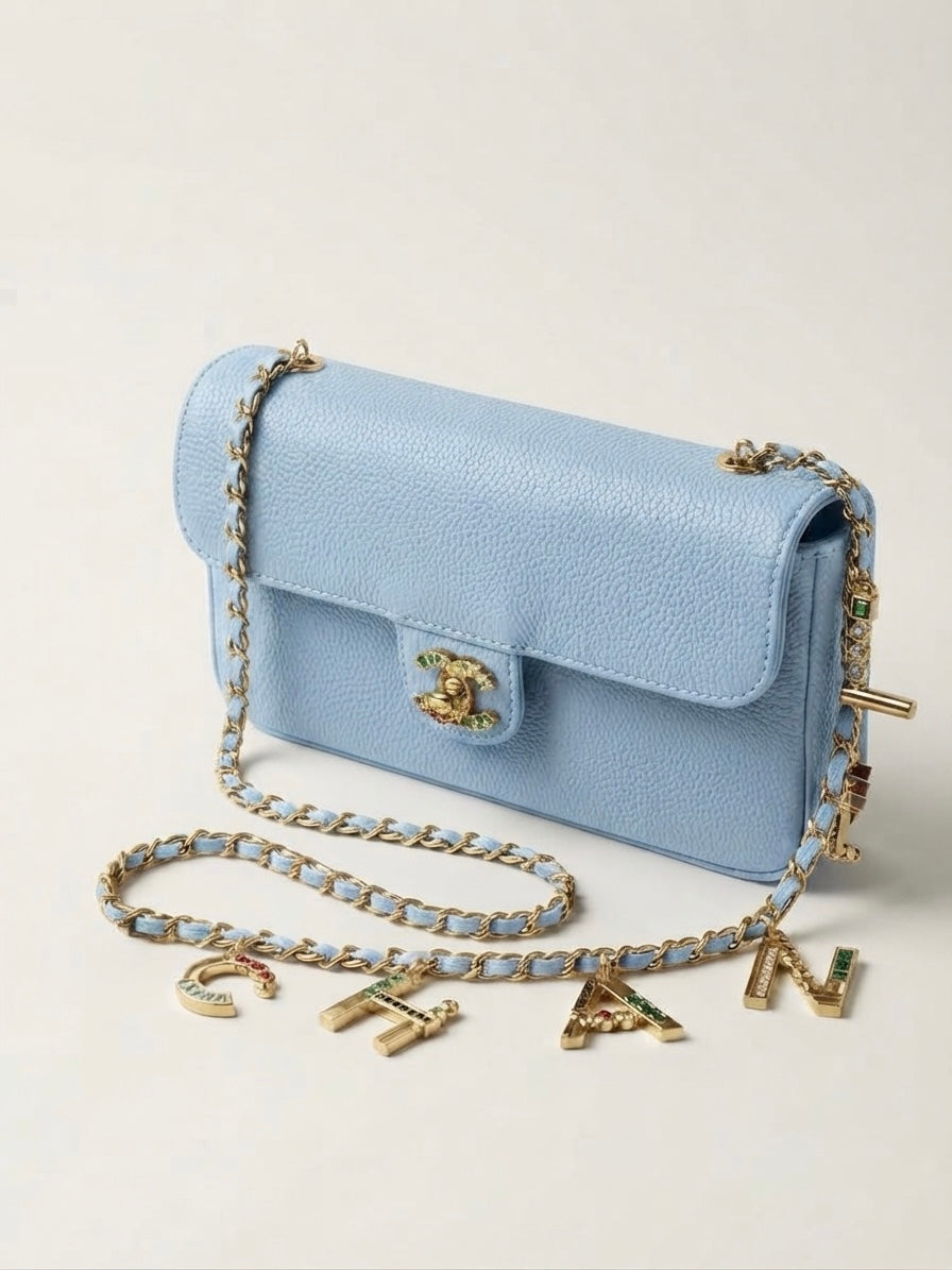 Small Souplissimo Maxi Flap with chain