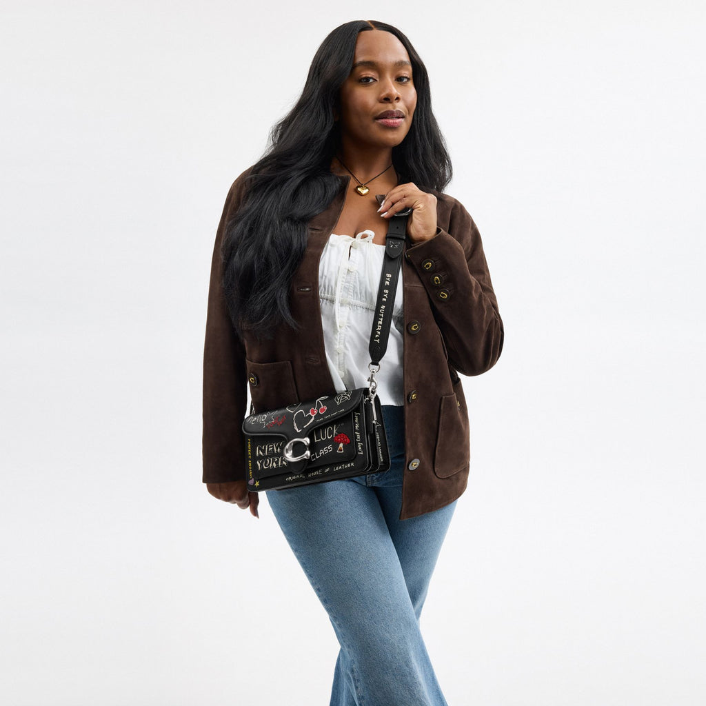 TABBY SHOULDER BAG 26 WITH SKETCH PRINT