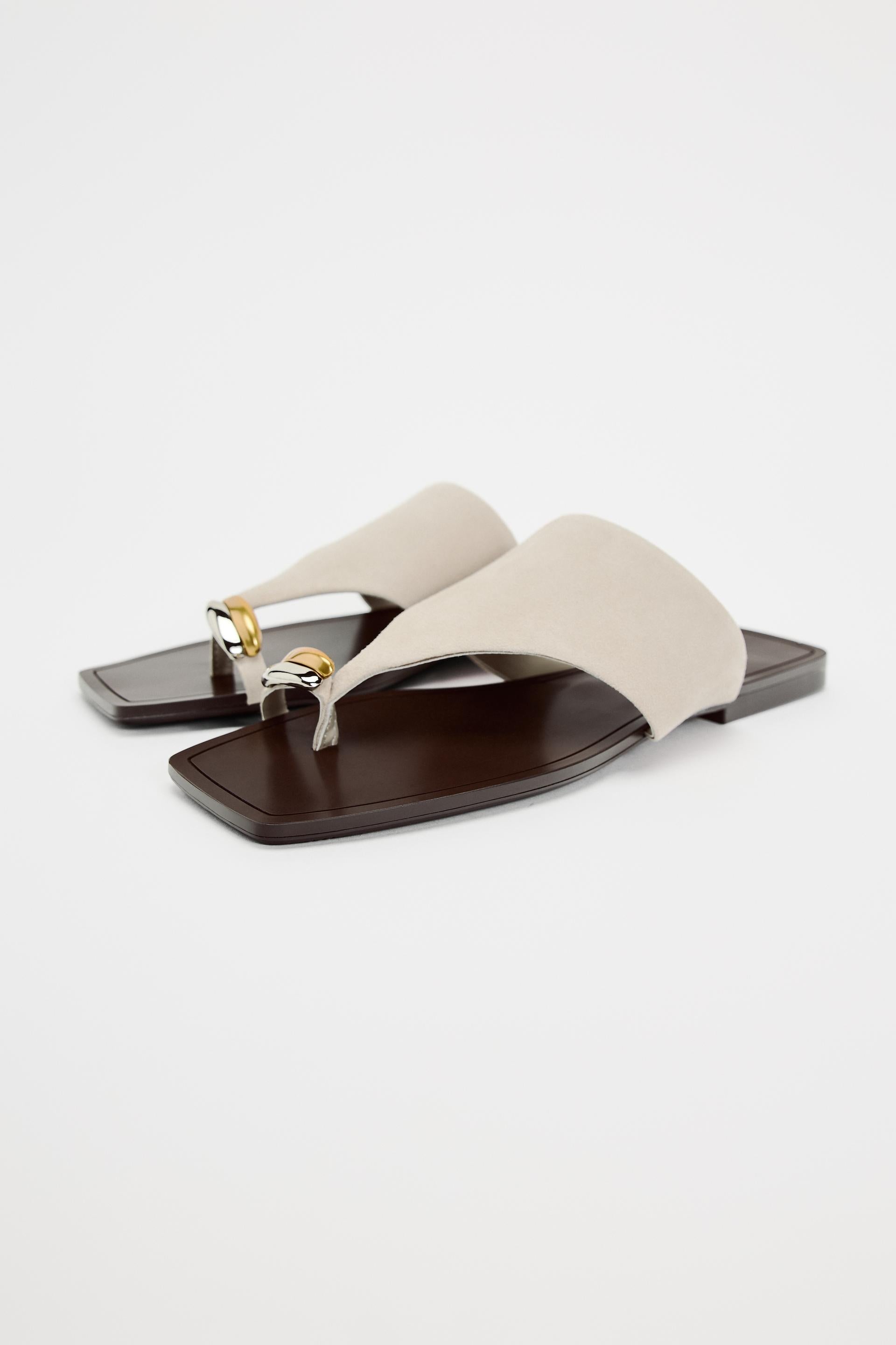 EMBELLISHED SUEDE SANDALS
