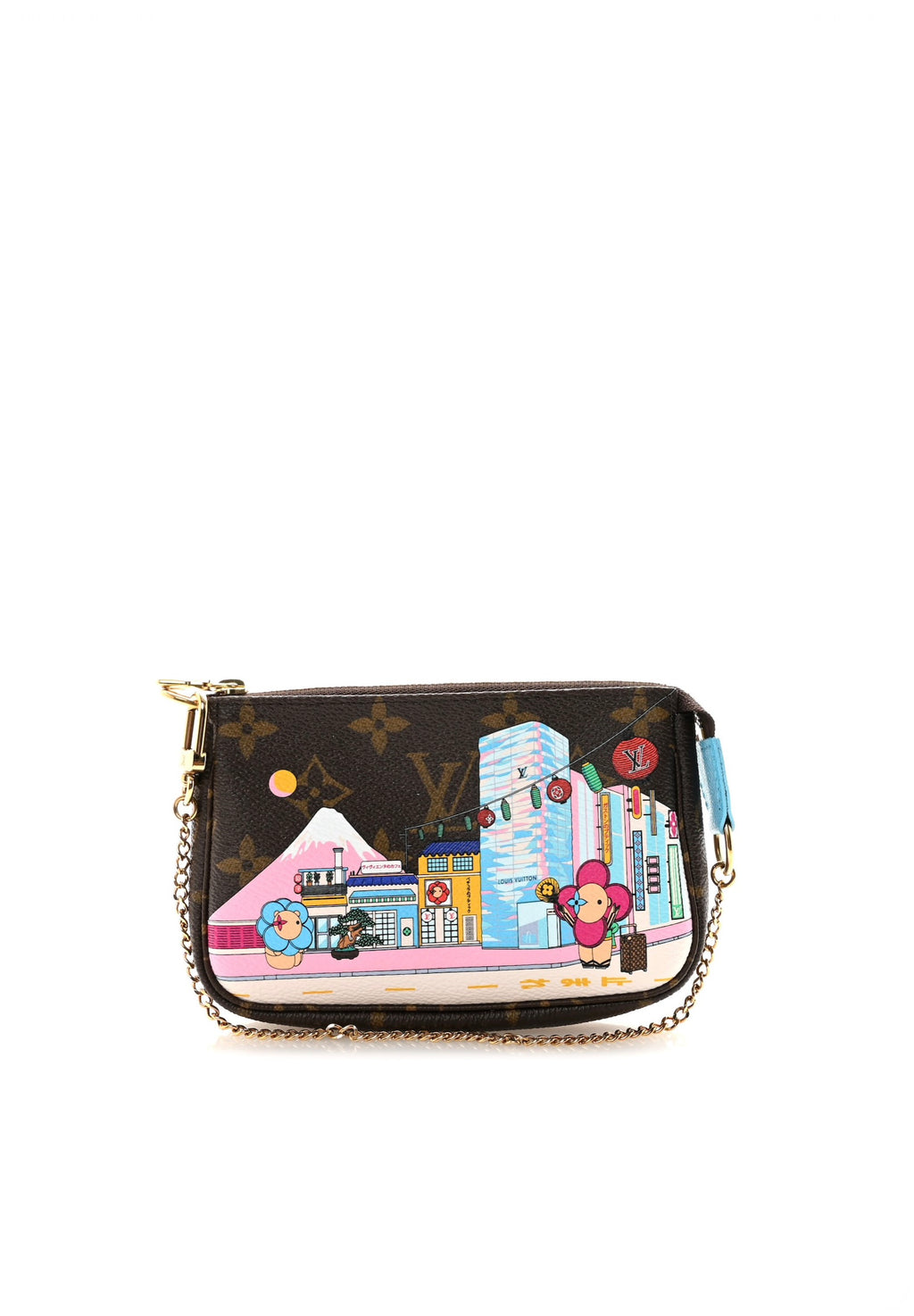 LOUIS VUITTON Christmas Animation Tokyo Mini Pochette