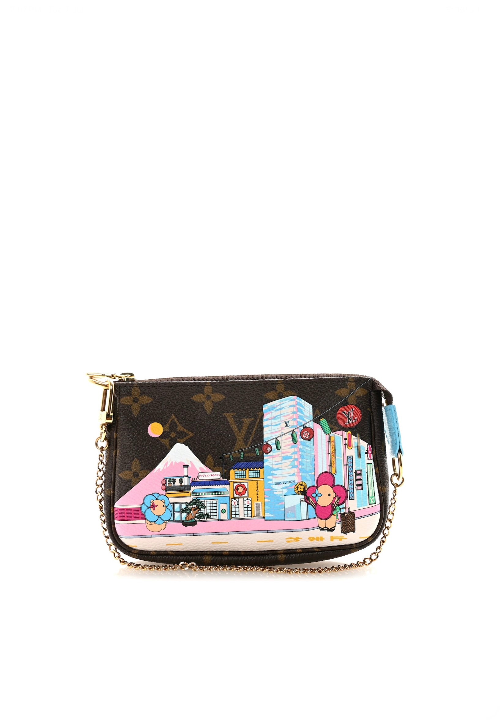 LOUIS VUITTON Christmas Animation Tokyo Mini Pochette
