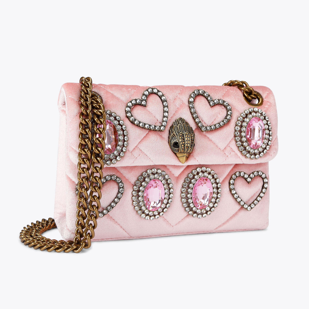 MINI VELVET KENSINGTON BAG