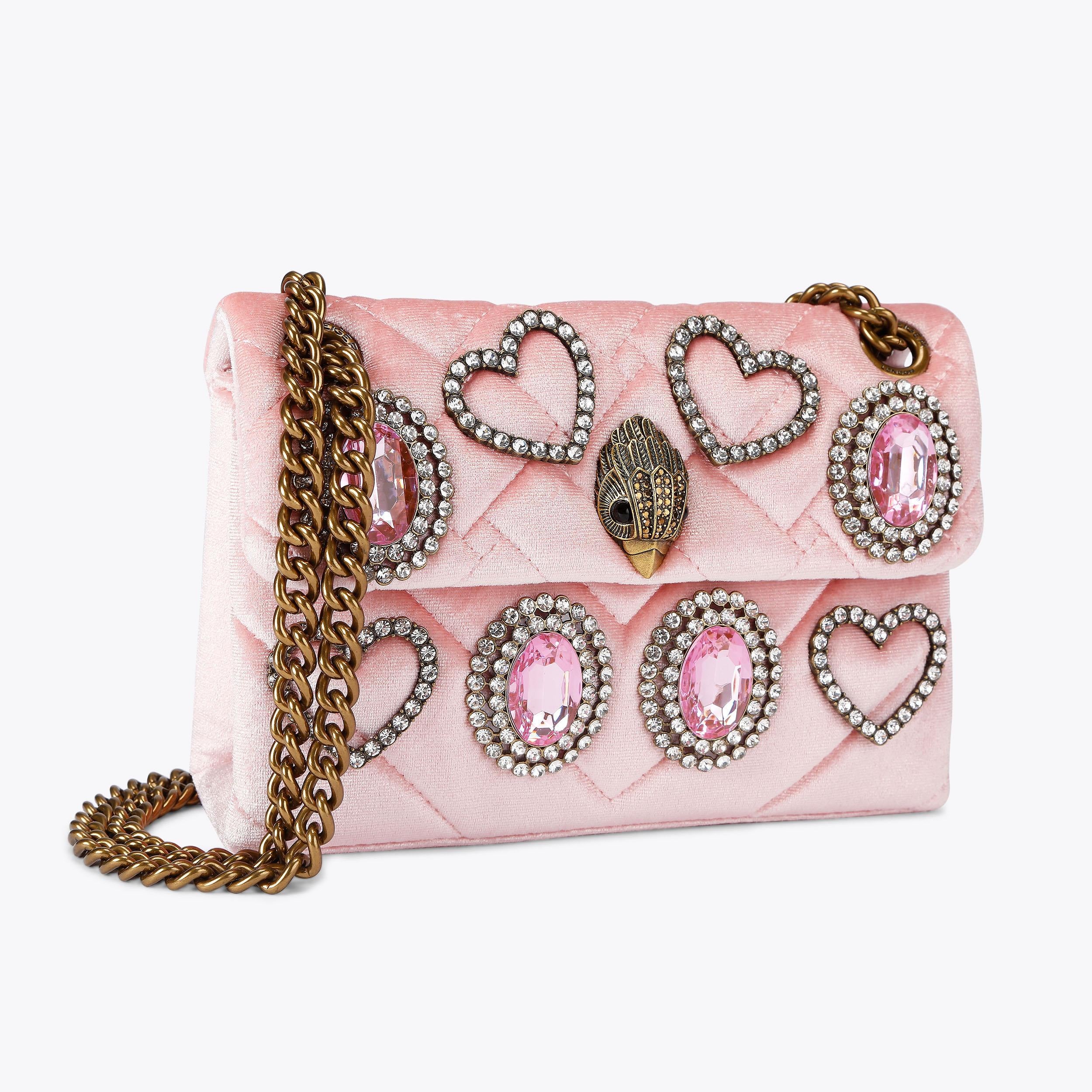 MINI VELVET KENSINGTON BAG