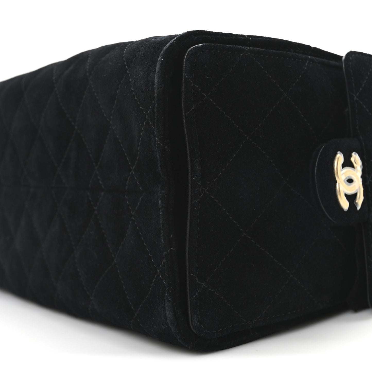 Suede Quilted Small Chanel 25 Handbag