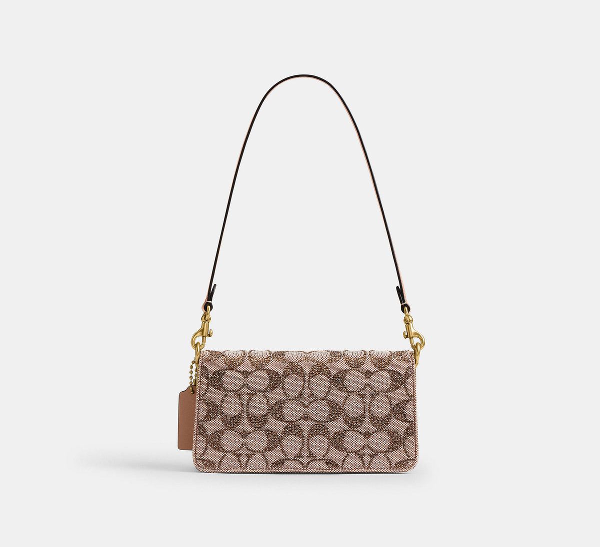 Soft Tabby Shoulder Bag 20 In Crystal Signature Jacquard