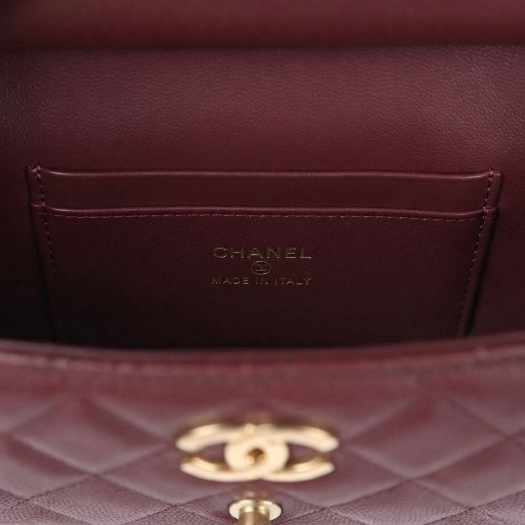 Top Handle Long Vanity Case with Chain